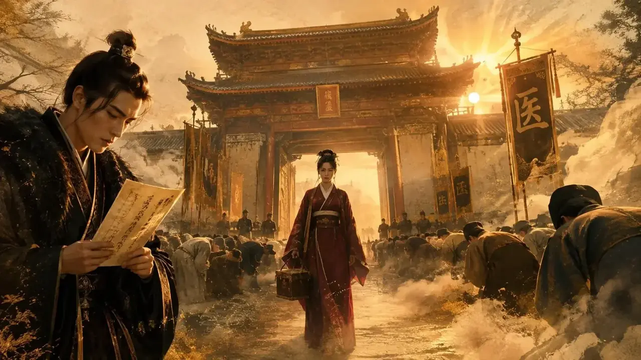 弃妃归来：医手遮天官方海报，逆袭题材微短剧